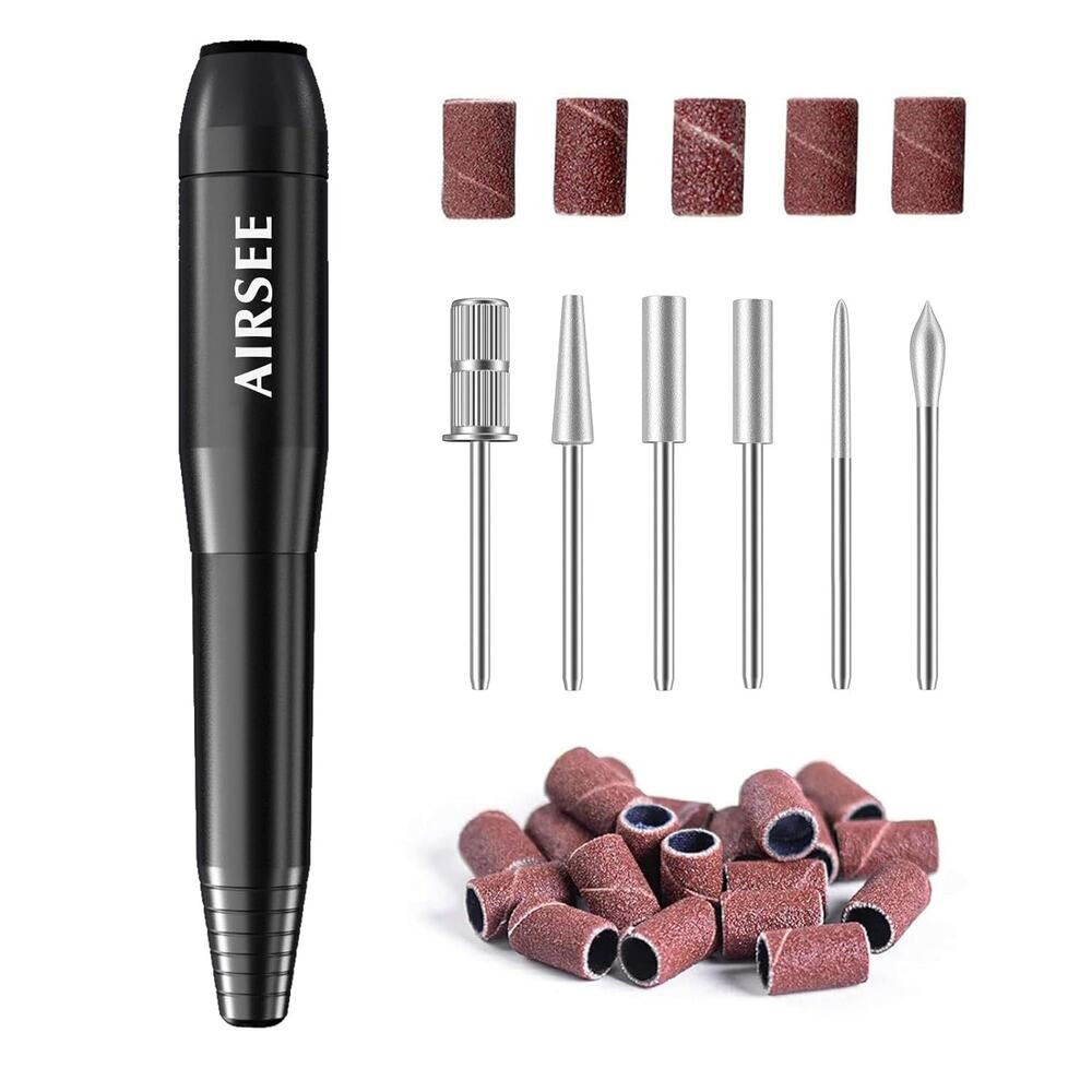 AIRSEE Studio Basic Electric Nail Drill, USB Portable Nail E File Machine For